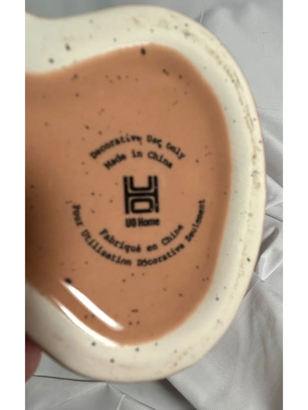 Urban Outfitters Home Female Body Vase 8” Ceramic Nude Torso Tan Speckled Decor